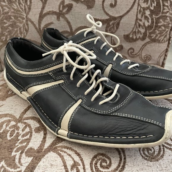 Bacco Bucci 880 2902 015 Men\'s Size 10.5 Casual Shoes Made in Italy Charcoal main image 5